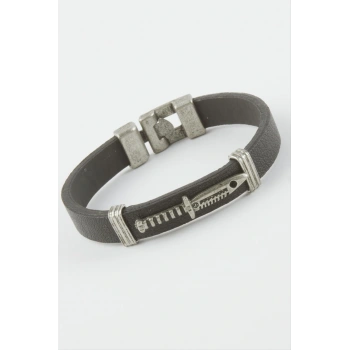 Hançer Suni Deri Bileklik