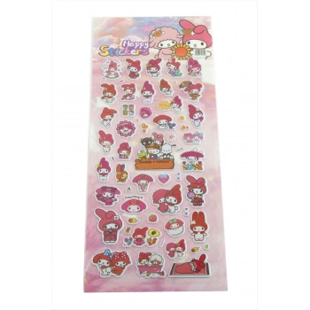 Happy Kabartmalı Sticker