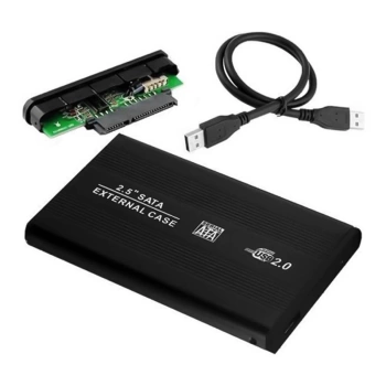 HARİCİ 2.5 USB 2.0 SATA HARDDISK KUTUSU SİYAH (4887)