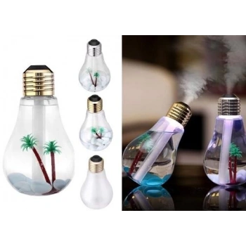 Hava Nemlendirici Ampul Görünümlü Hazneli Buhar Makinesi 400 ml. (4887)