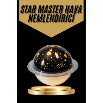 Hava Nemlendirici Renk Değiştiren Oda Kokusu Yıldızlı Projektör