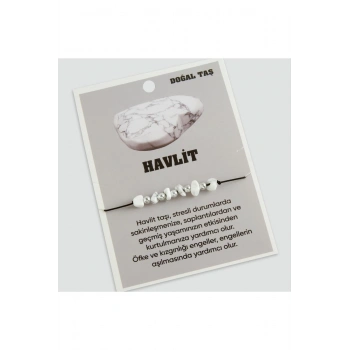 Havlit Doğaltaşlı İp Bileklik