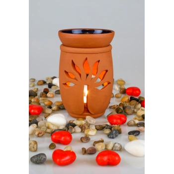 Hayat Ağacı El Yapımı Çömlek Buhurdanlık Tütsülük (72)