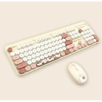 Hello Bear Sütlü Çay Klavye Mouse Set