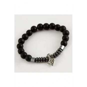 Hematit Mat Onix Doğaltaş Bileklik