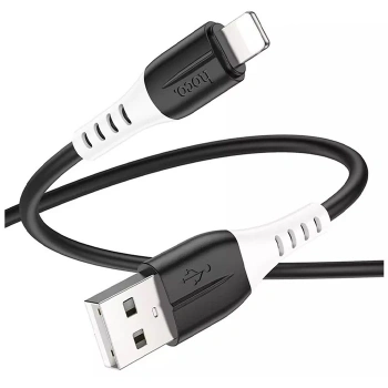 Hoco X82 İphone Lightning To Usb 2.4a Silikon Data Ve Şarj Kablosu-(5775)