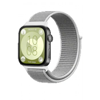 Huawei Fit 4 Hasırlı Cırtcırtlı Kordon - Beyaz