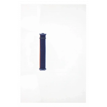 Huawei Fit 4 Hasırlı Cırtcırtlı Kordon - Lacivert-Turuncu