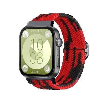 Huawei Fit 4 Star Kordon - Kırmızı-Siyah
