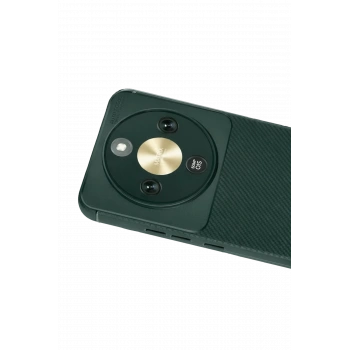 Huawei Honor Magic 8 Lite Auto Focus Karbon Kapak - Koyu Yeşil