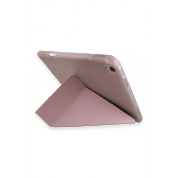 Huawei Honor Pad 9 Kılıf Kalemlikli Mars Tablet Kılıfı - Rose Gold