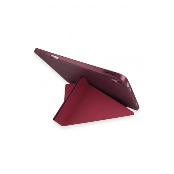 Huawei Honor Pad V9 Kılıf Kalemlikli Mars Tablet Kılıfı - Mürdüm