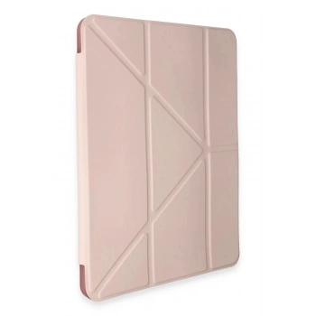 Huawei Honor Pad V9 Kılıf Kalemlikli Mars Tablet Kılıfı - Rose Gold