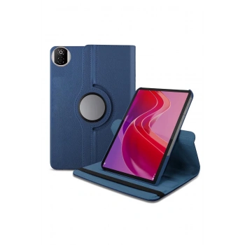 Huawei Honor Pad X7 360 Tablet Deri Kılıf - Lacivert