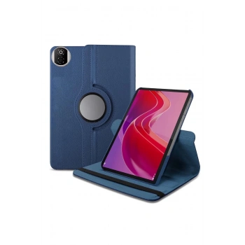 Huawei Honor Pad X7 360 Tablet Deri Kılıf - Lacivert