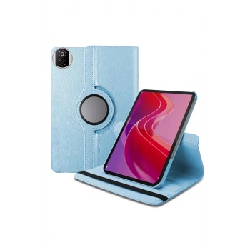 Huawei Honor Pad X7 360 Tablet Deri Kılıf - Mavi