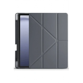Huawei Honor Pad X9 11.5 Kılıf Kalemlikli Mars Tablet Kılıfı - Koyu Gri