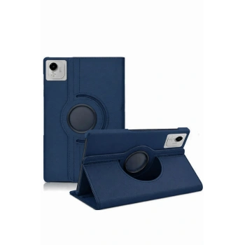 Huawei Honor Pad X9A 360 Tablet Deri Kılıf - Lacivert
