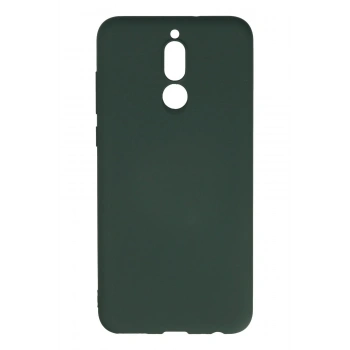 Huawei Mate 10 Lite Kılıf Nano içi Kadife Silikon - Koyu Yeşil