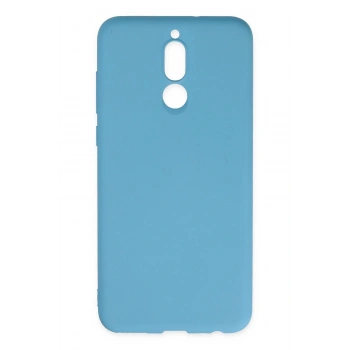 Huawei Mate 10 Lite Kılıf Nano içi Kadife Silikon - Mavi