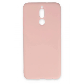 Huawei Mate 10 Lite Kılıf Nano içi Kadife Silikon - Pudra