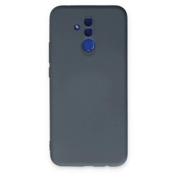 Huawei Mate 20 Lite Kılıf Nano içi Kadife Silikon - Gri