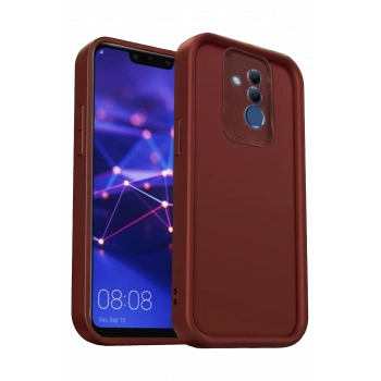 Huawei Mate 20 Lite Kılıf Viera Silikon - Bordo