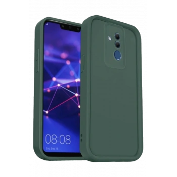 Huawei Mate 20 Lite Kılıf Viera Silikon - Koyu Yeşil