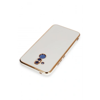 Huawei Mate 20 Lite Kılıf Volet Silikon - Beyaz