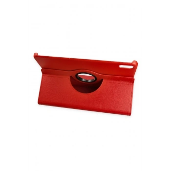 Huawei MatePad SE 11 Kılıf 360 Tablet Deri Kılıf - Kırmızı