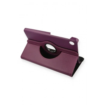 Huawei MatePad T8 8 Kılıf 360 Tablet Deri Kılıf - Mürdüm