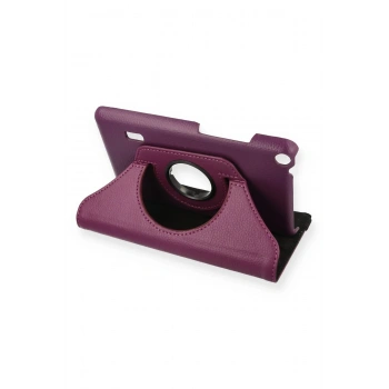 Huawei MediaPad T3 7 Kılıf 360 Tablet Deri Kılıf - Mürdüm