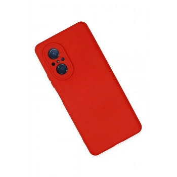 Huawei Nova 9 SE Kılıf Nano içi Kadife Silikon - Kırmızı