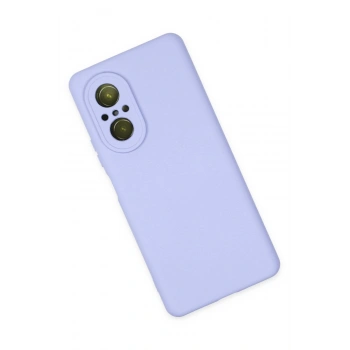 Huawei Nova 9 SE Kılıf Nano içi Kadife Silikon - Lila