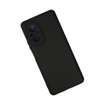 Huawei Nova 9 SE Kılıf Nano içi Kadife Silikon - Siyah