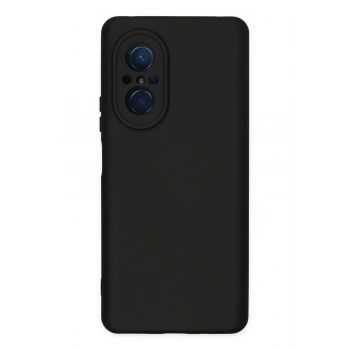 Huawei Nova 9 SE Kılıf Nano içi Kadife Silikon - Siyah