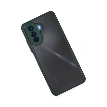 Huawei Nova Y70 Kılıf Montreal Silikon Kapak - Yeşil