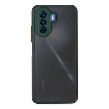 Huawei Nova Y70 Kılıf Montreal Silikon Kapak - Yeşil