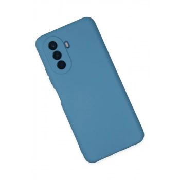 Huawei Nova Y70 Kılıf Nano içi Kadife Silikon - Mavi