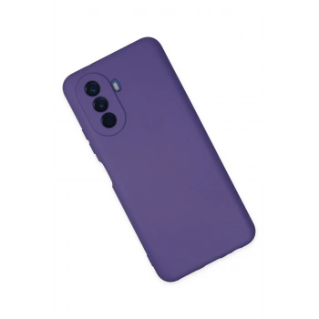 Huawei Nova Y70 Kılıf Nano içi Kadife Silikon - Mor