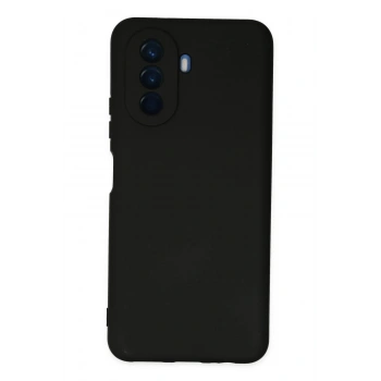 Huawei Nova Y70 Kılıf Nano içi Kadife Silikon - Siyah