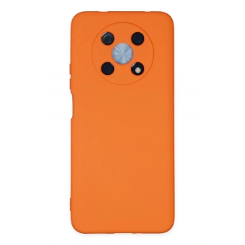 Huawei Nova Y90 Kılıf Nano içi Kadife Silikon - Turuncu