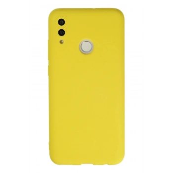 Huawei P Smart 2019 Kılıf Nano içi Kadife Silikon - Sarı