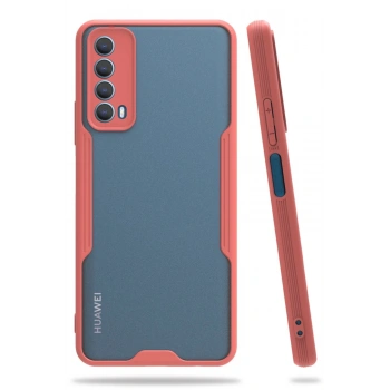 Huawei P Smart 2021 Kılıf Platin Silikon - Pembe