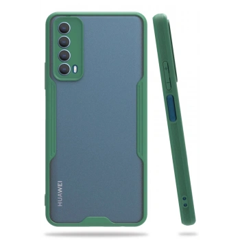 Huawei P Smart 2021 Kılıf Platin Silikon - Yeşil