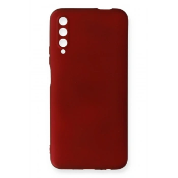 Huawei P Smart Pro / Y9S Kılıf First Silikon - Bordo