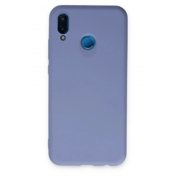 Huawei P20 Lite Kılıf Nano içi Kadife Silikon - Lila