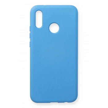 Huawei P20 Lite Kılıf Nano içi Kadife Silikon - Mavi