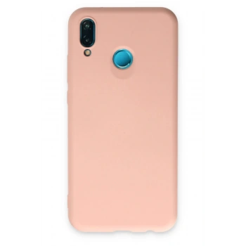 Huawei P20 Lite Kılıf Nano içi Kadife Silikon - Pudra