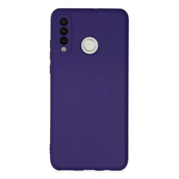Huawei P30 Lite Kılıf Nano içi Kadife Silikon - Mor